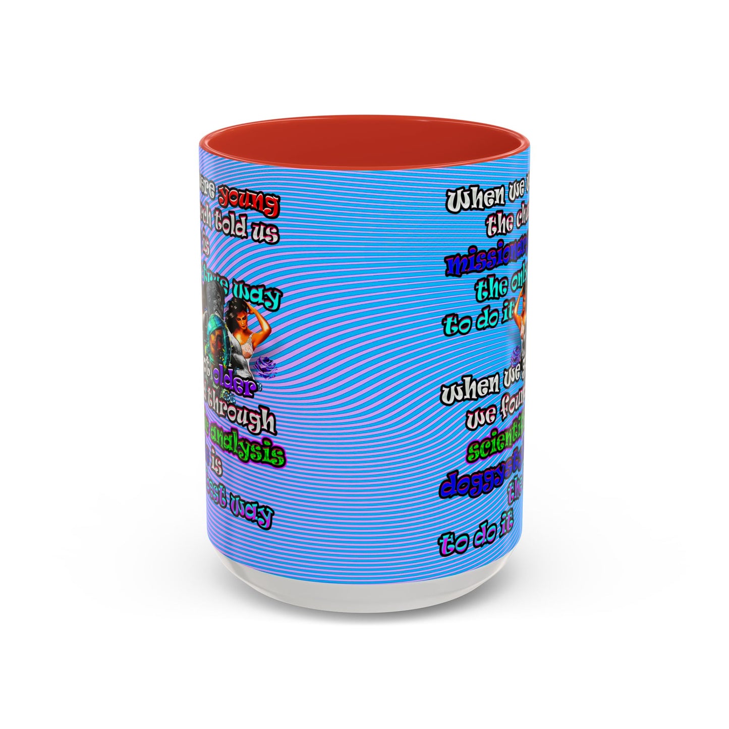 doggystyle - Accent Mug (light blue-purple wave)
