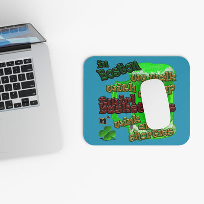 celtics logo - Mouse Pad (Rectangle) (turquoise)