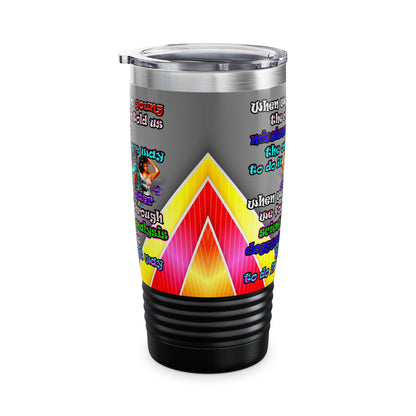 doggystyle - Ringneck Tumbler, 20oz (rainbow split)