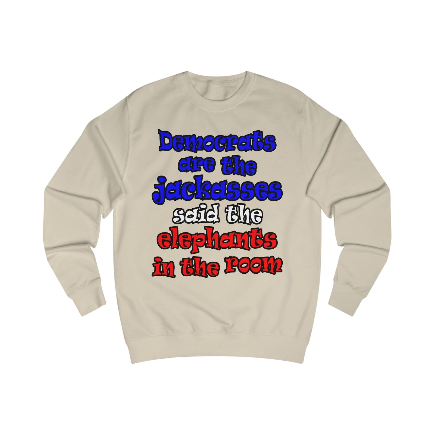 donkeys and elephants - Men's Sweatshirt