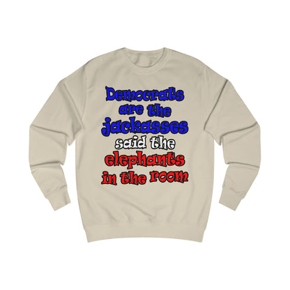 donkeys and elephants - Men's Sweatshirt