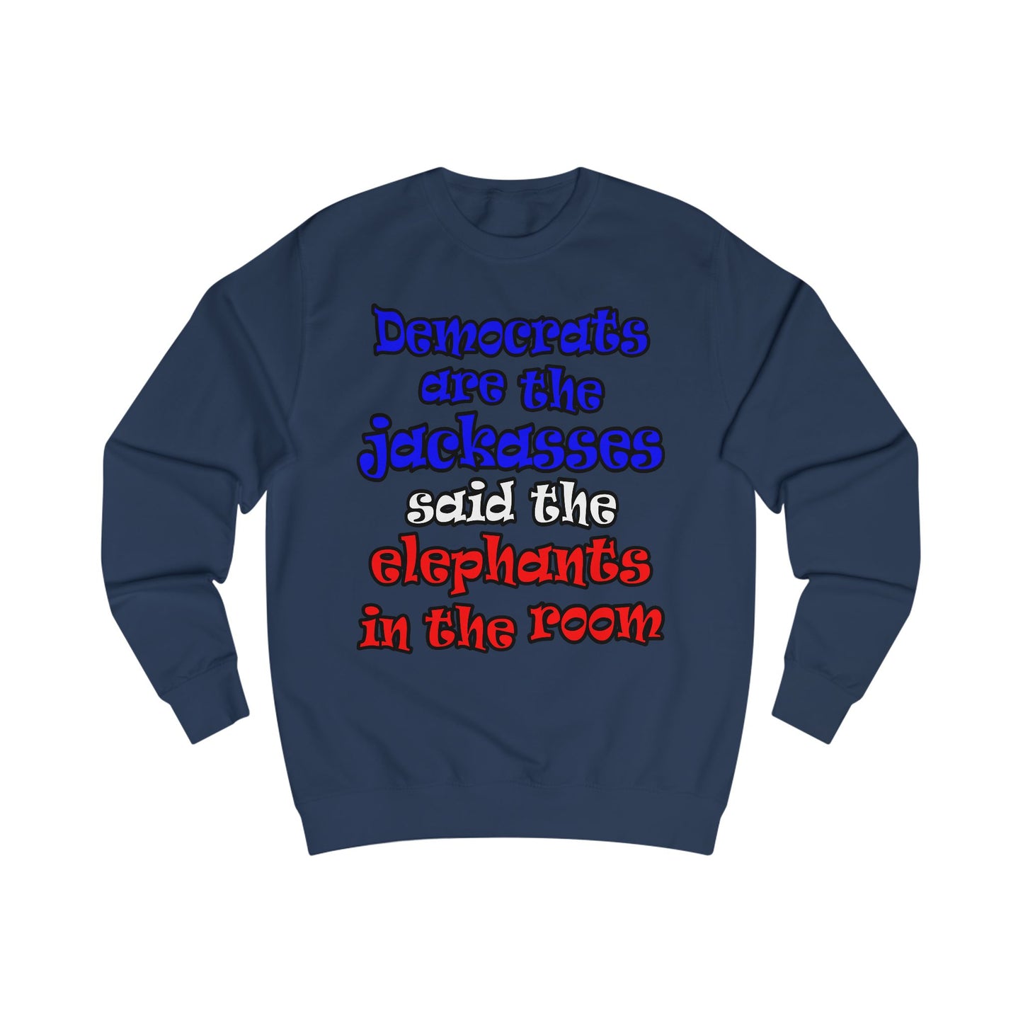 donkeys and elephants - Men's Sweatshirt