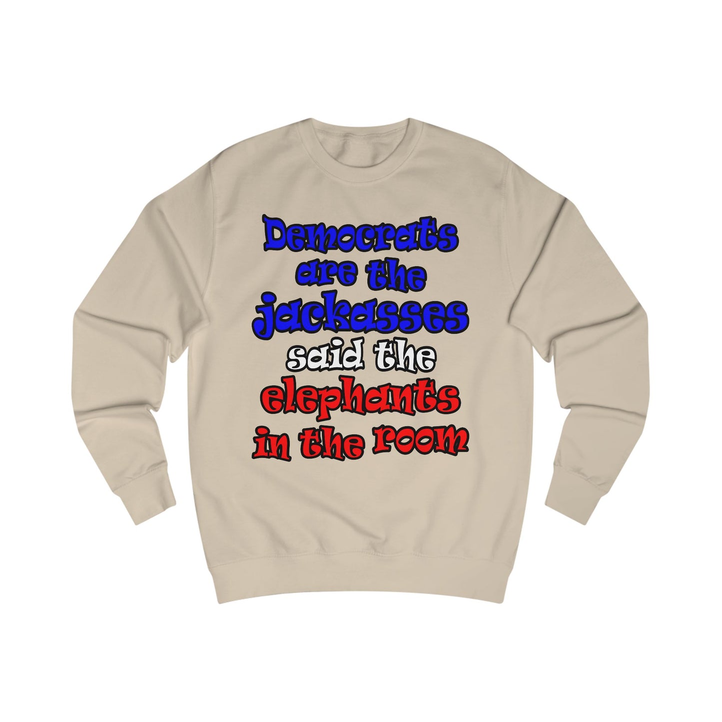 donkeys and elephants - Men's Sweatshirt