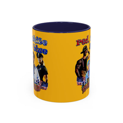rw&b lives matter - Accent Mug (yellow)