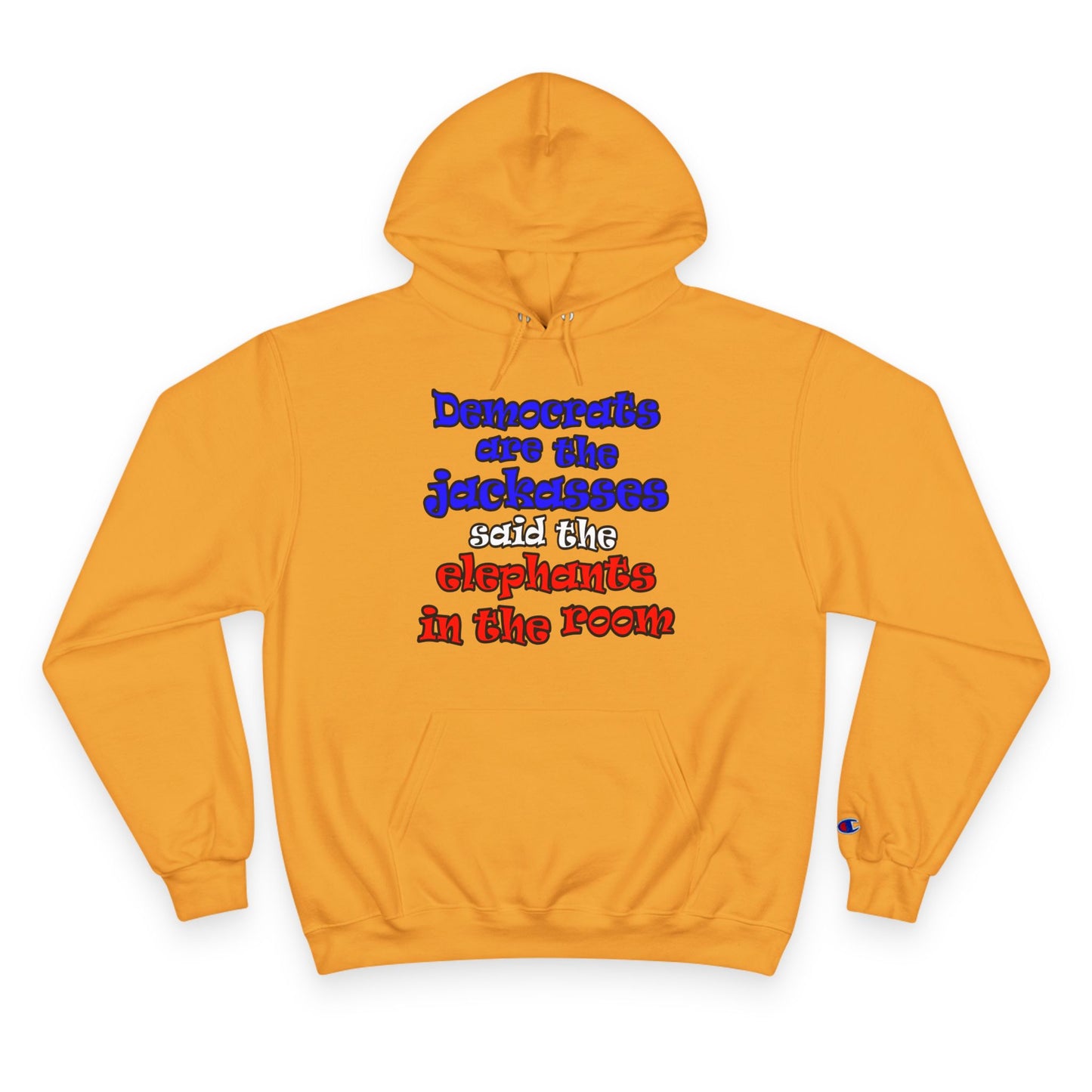 donkeys and elephants - Champion Hoodie