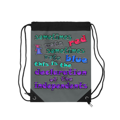 declaration of the independents - Drawstring Bag (dark grey)