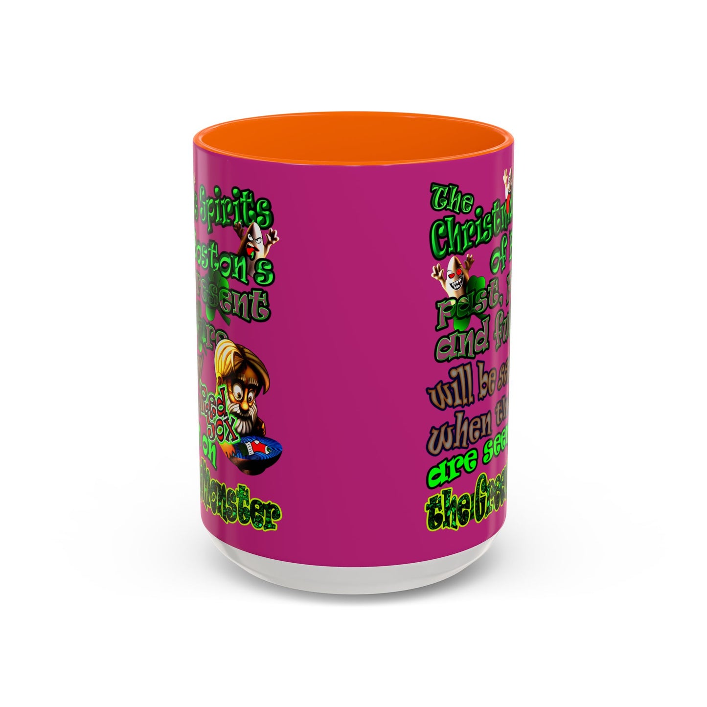 christmas spirits of boston - Accent Mug (pink)