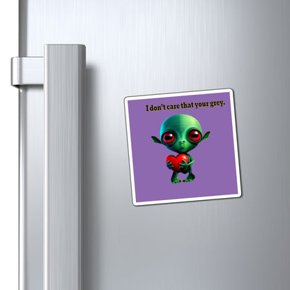 I don't care that your grey - Magnets - (light purple)