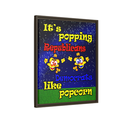 popping like popcorn - framed canvas art ('snoops' background)