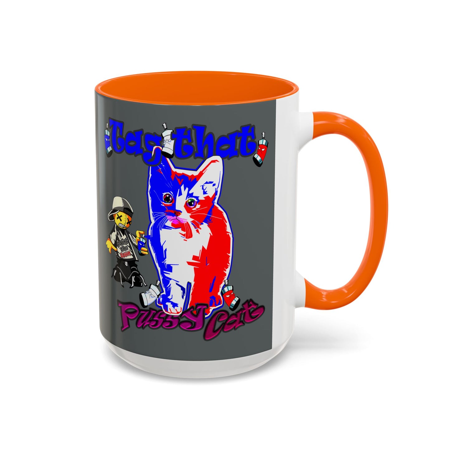 tag that - Accent Mug (dark grey)
