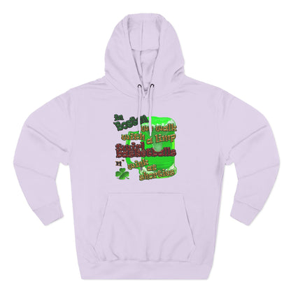 celtics logo - Three-Panel Fleece Hoodie