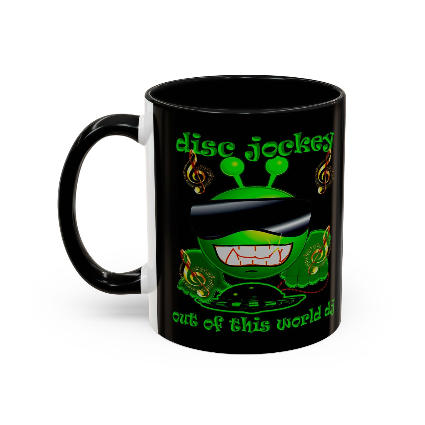 disc jockey - Accent Mug (black)