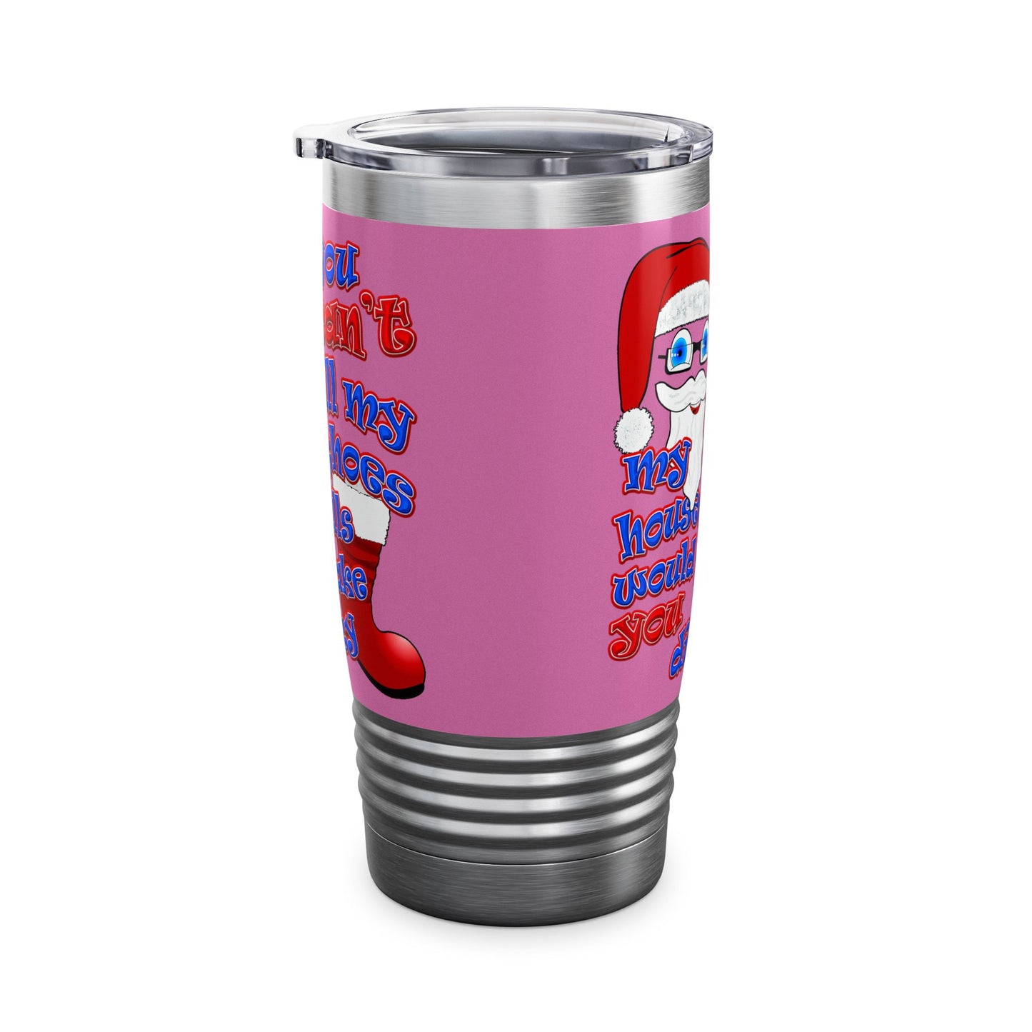 santa's shoes - Ringneck Tumbler, 20oz (light pink)