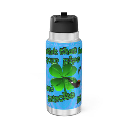 celtics logo - Gator Tumbler, 32oz  (light blue-purple wave)