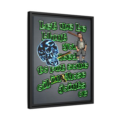 og - framed canvas art (grey-light grey)