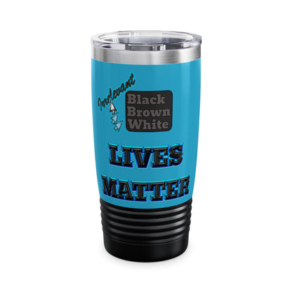 irrelevant - Ringneck Tumbler, 20oz (turquoise)