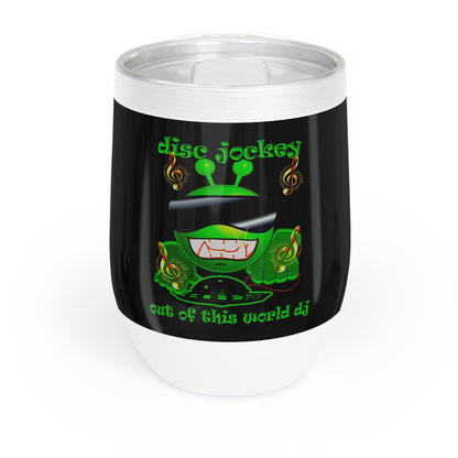 disc jockey - Chill Wine Tumbler (black)