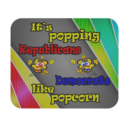popping like popcorn - Mouse Pad (Rectangle) (rainbow split)
