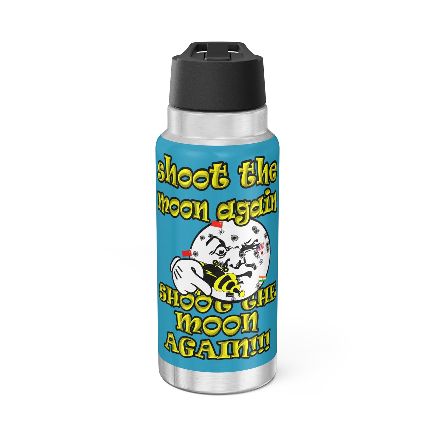 shoot the moon again - Gator Tumbler, 32oz (turquoise)