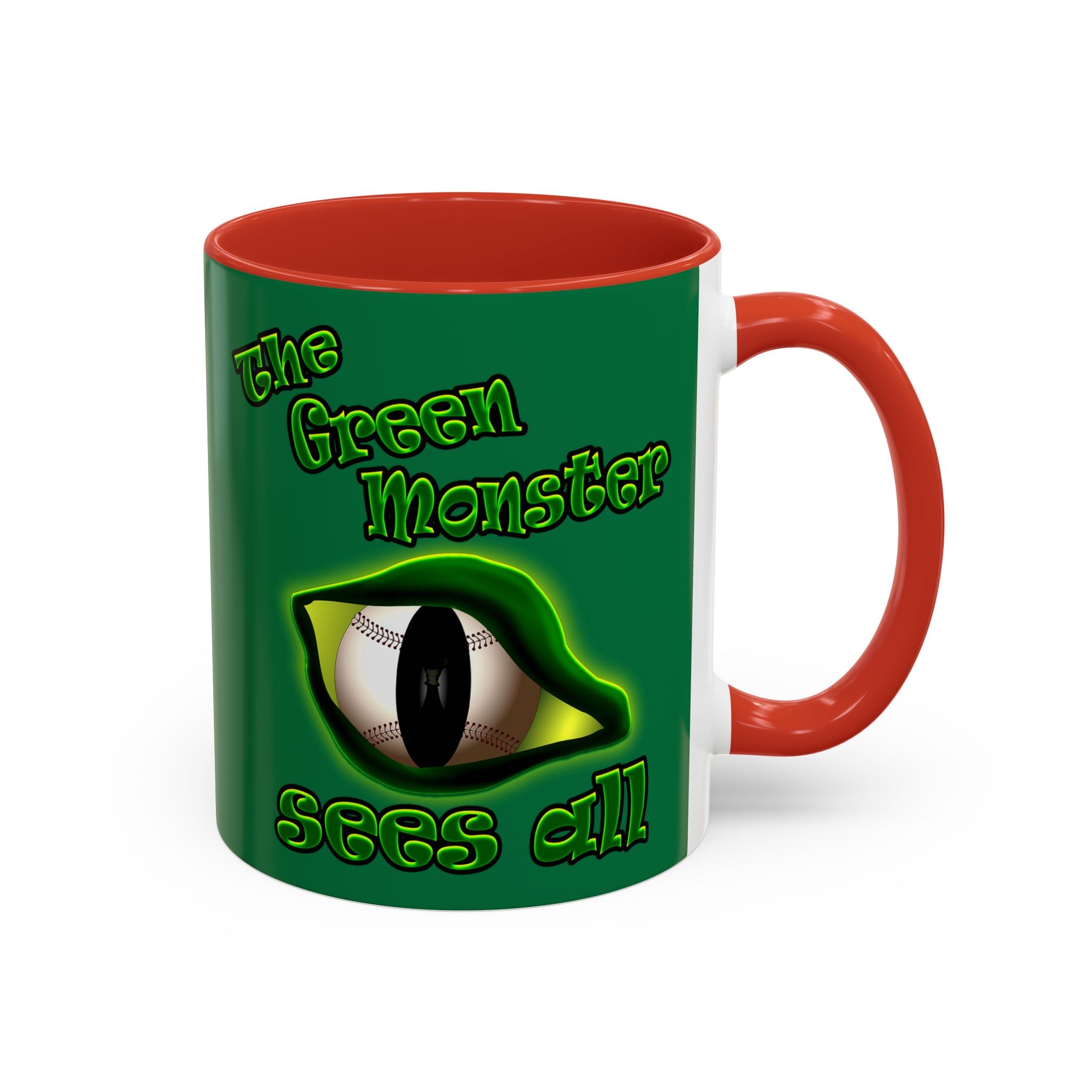 green monster - Accent Mug (dark green)