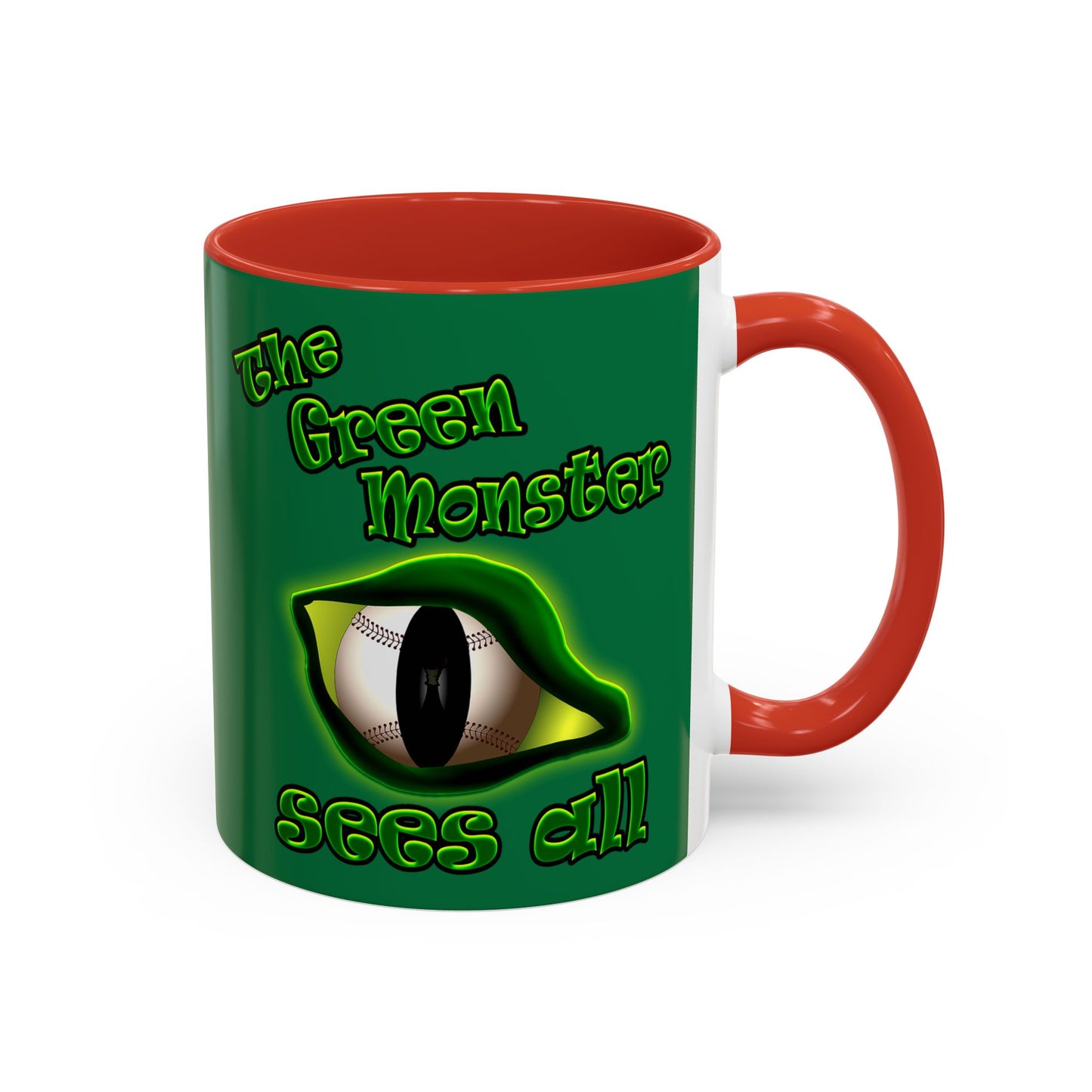 green monster - Accent Mug (dark green)