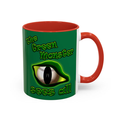 green monster - Accent Mug (dark green)