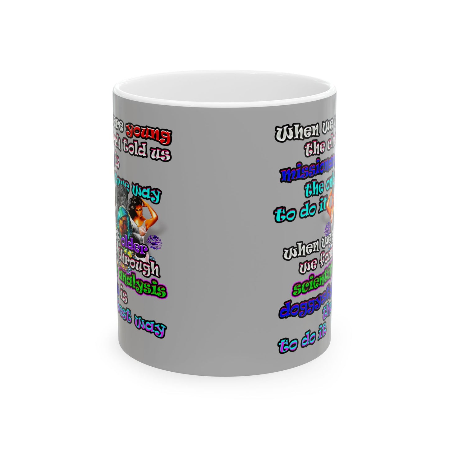 doggystyle - White Mug (light grey)
