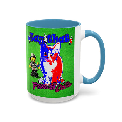tag that - Accent Mug (green turf)