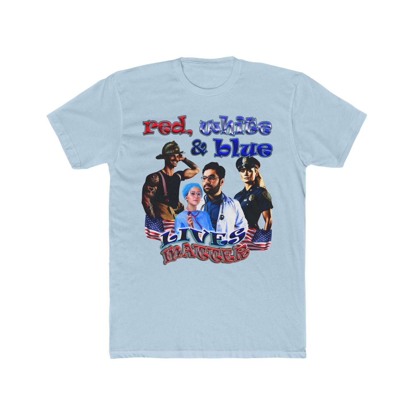rw&b lives matter - Men's Cotton Crew Tee