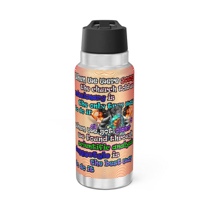 doggystyle - Gator Tumbler, 32oz  (yellow-orange wave)