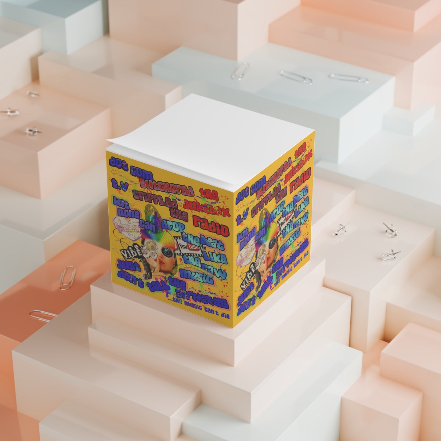 drop the beat - note cube (yellow)
