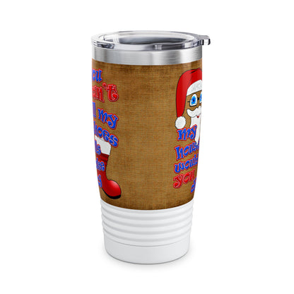 santa's shoes - Ringneck Tumbler, 20oz (brown papyrus)