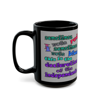 declaration of the independents - Black Mug (light grey)