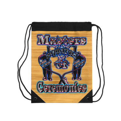em cee squared - Drawstring Bag (butterscotch wood finish)