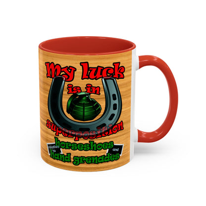 my luck - Accent Mug (butterscotch wood finish)