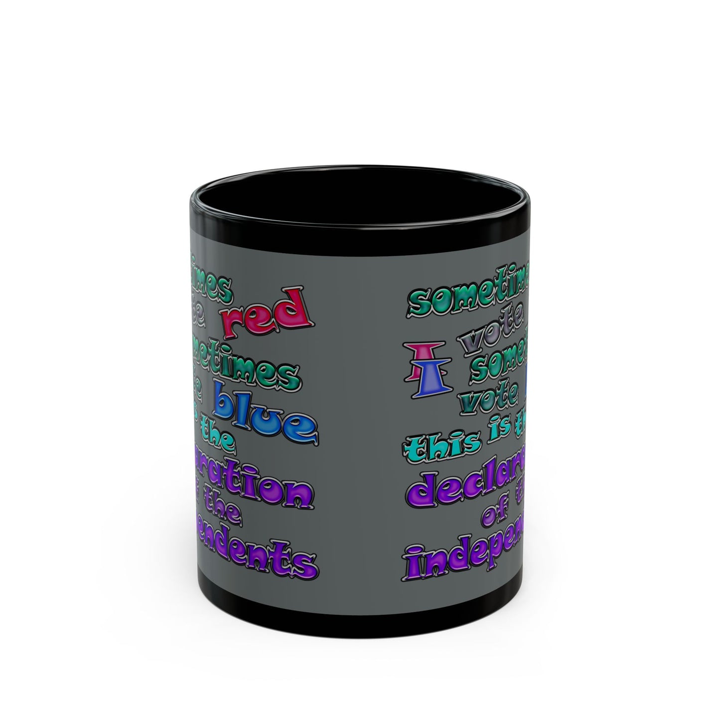 declaration of the independents - Black Mug (dark grey)