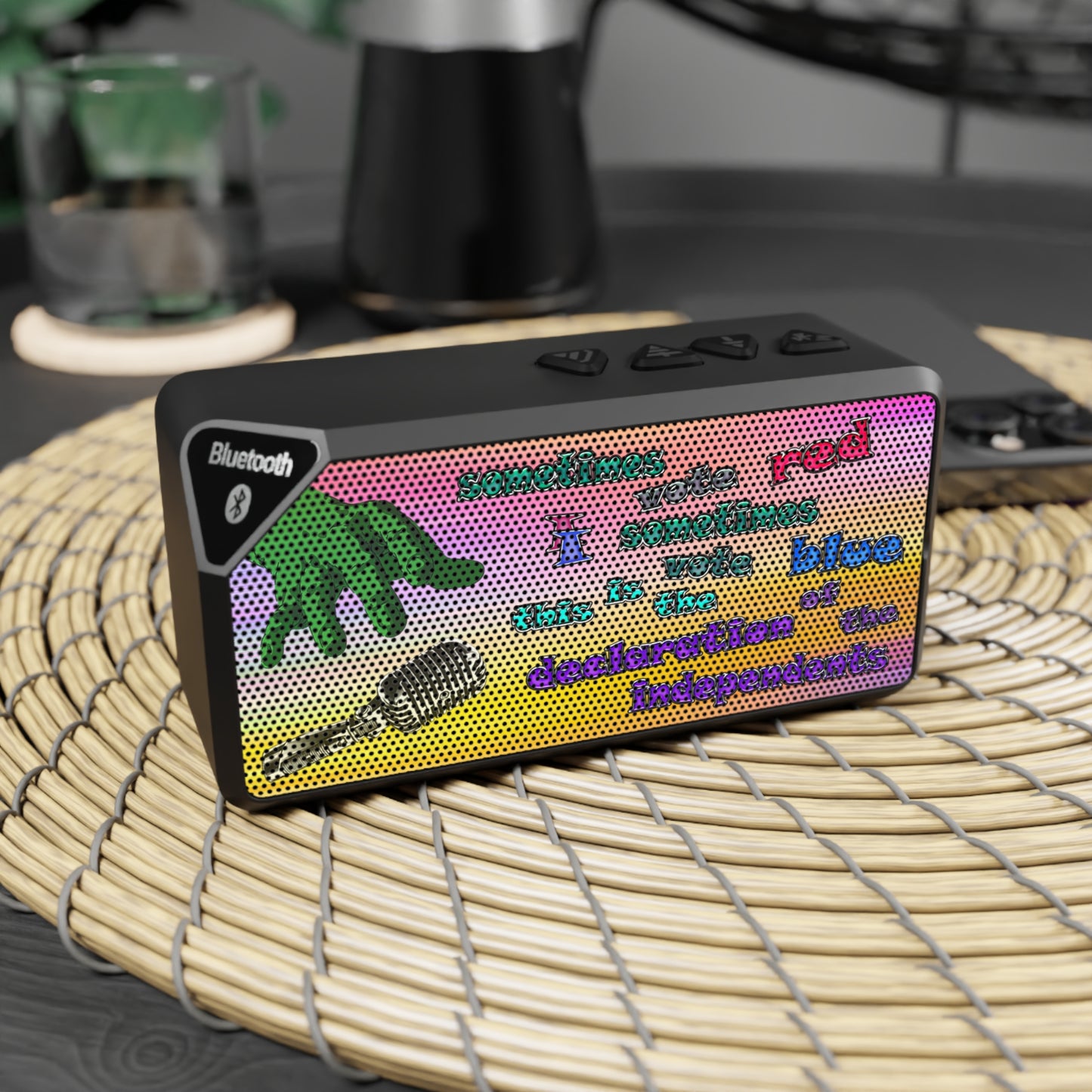 declaration of the independents - Jabba Bluetooth Speaker (color blur)