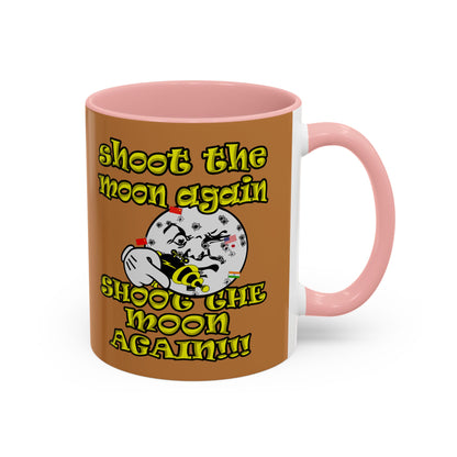 shoot the moon again - Accent Mug (light brown)