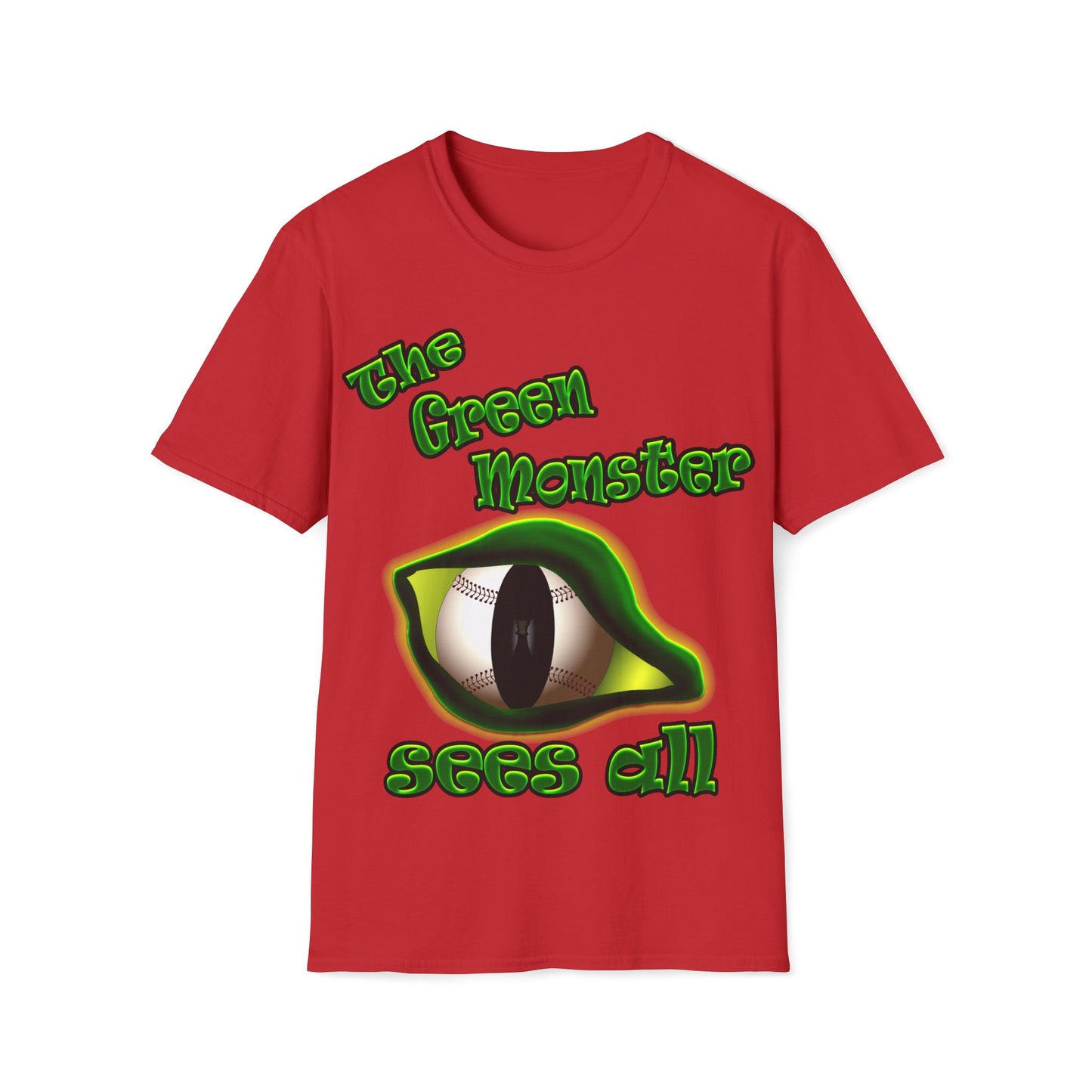 green monster - Unisex Softstyle T-Shirt