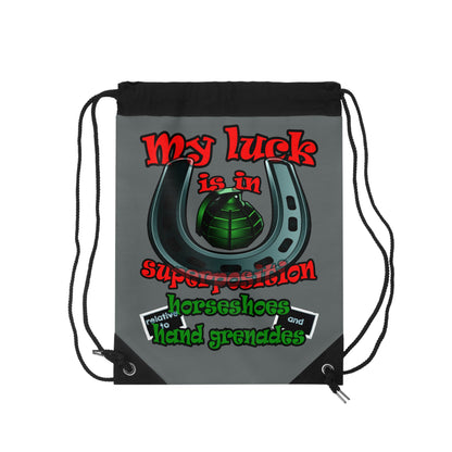 my luck - Drawstring Bag (dark grey)