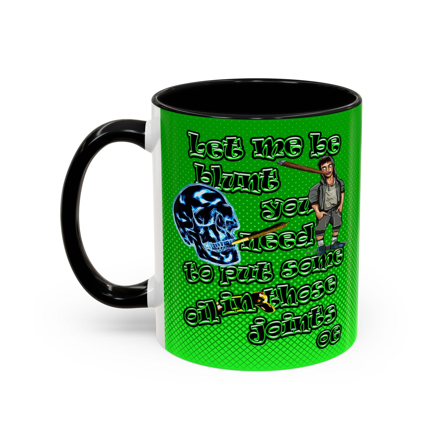 og - Accent Mug (logo green)