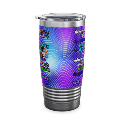 doggystyle - Ringneck Tumbler, 20oz (purple wave)