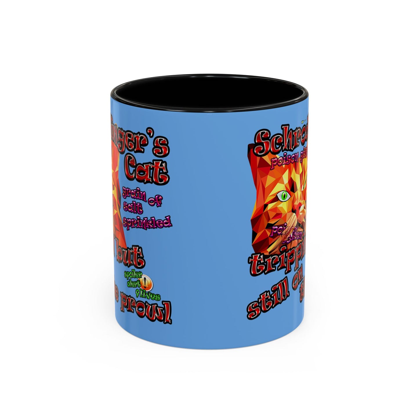 schrodinger's cat - Accent Mug (light blue)