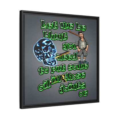 og - framed canvas art (grey-light grey)