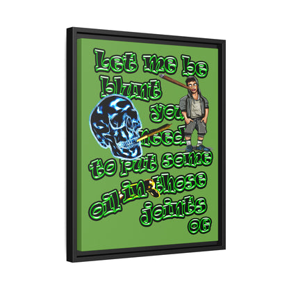 og - framed canvas art (green)