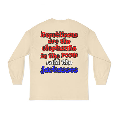 donkeys and elephants - Unisex Classic Long Sleeve T-Shirt