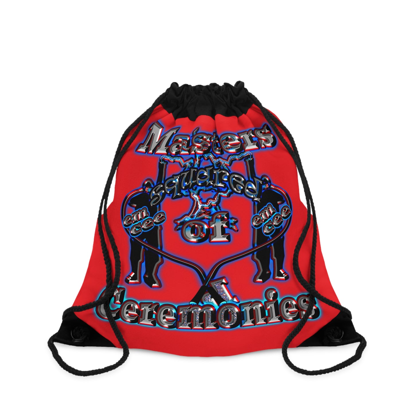 em cee squared - Drawstring Bag (red)