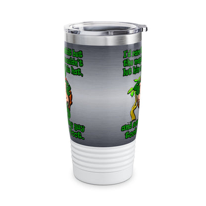 turtle race - Ringneck Tumbler, 20oz (brushed nickel)