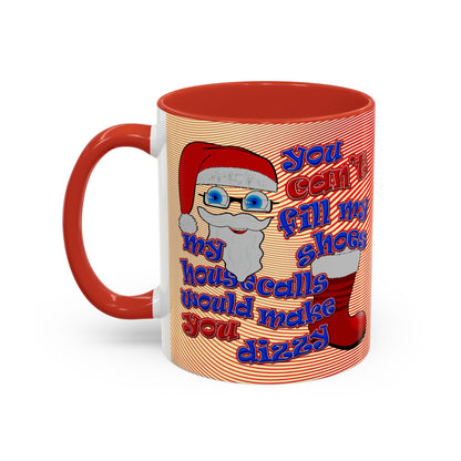 santa's shoes - Accent Mug (yellow-orange wave)