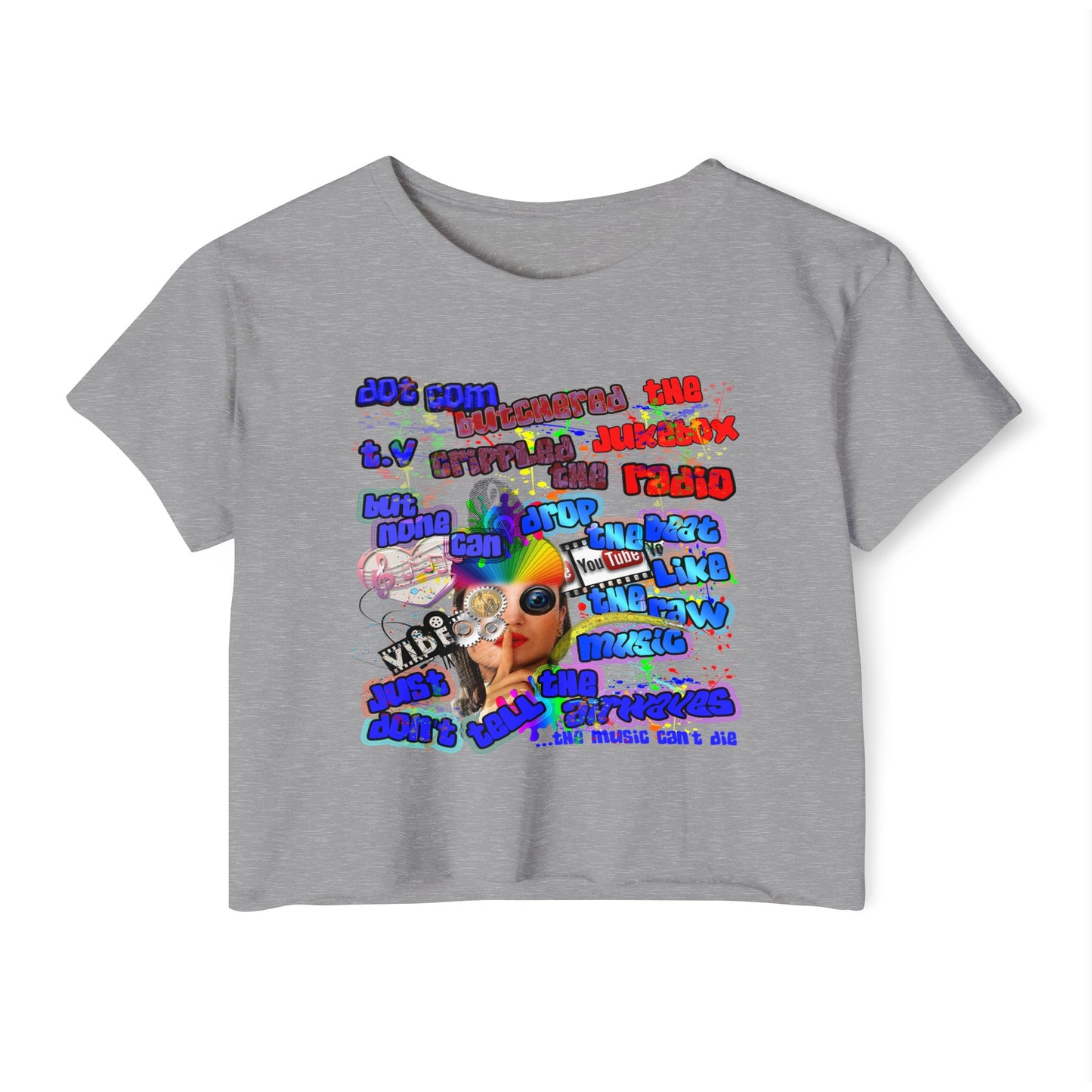 drop the beat - Women's Festival Crop Top